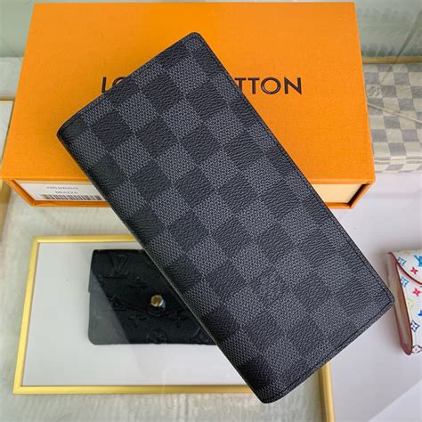 lv n62665|Brazza Wallet Damier Graphite Canvas .